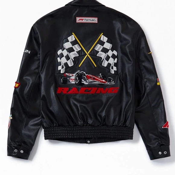 NEW Jeff Hamilton x Formula 1 x PacSun Full Leather Racing Jacket Small - Picture 2 of 11